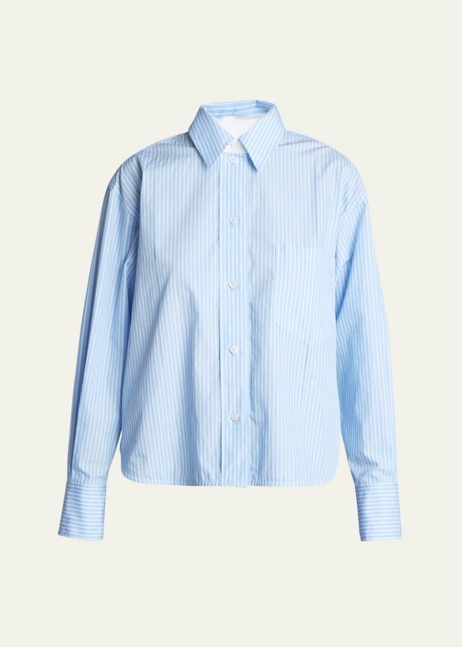 Image 1 of 1: Stripe Button Down Shirt