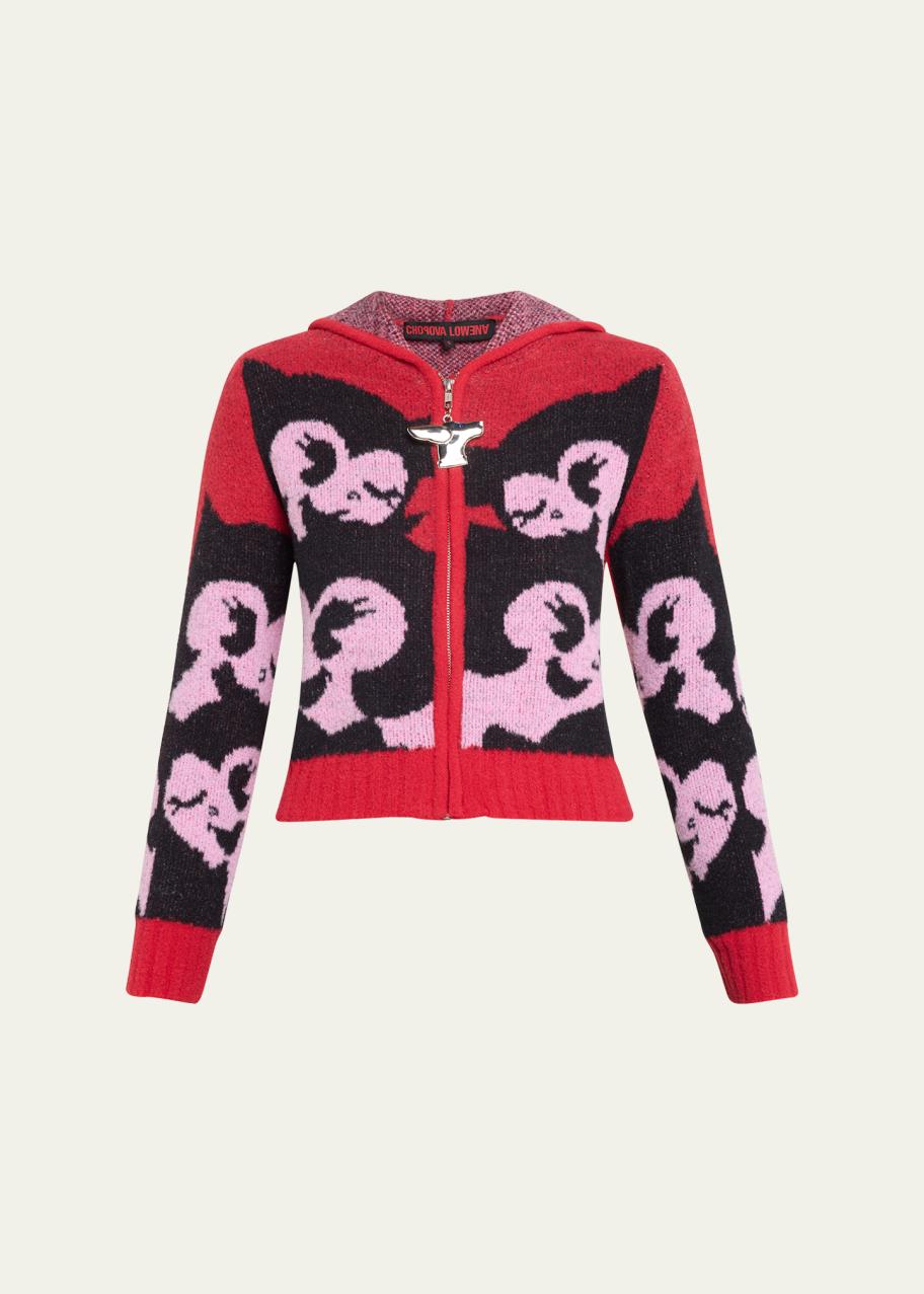 Chopova Lowena Wink Hooded Zip Cardigan - Bergdorf Goodman