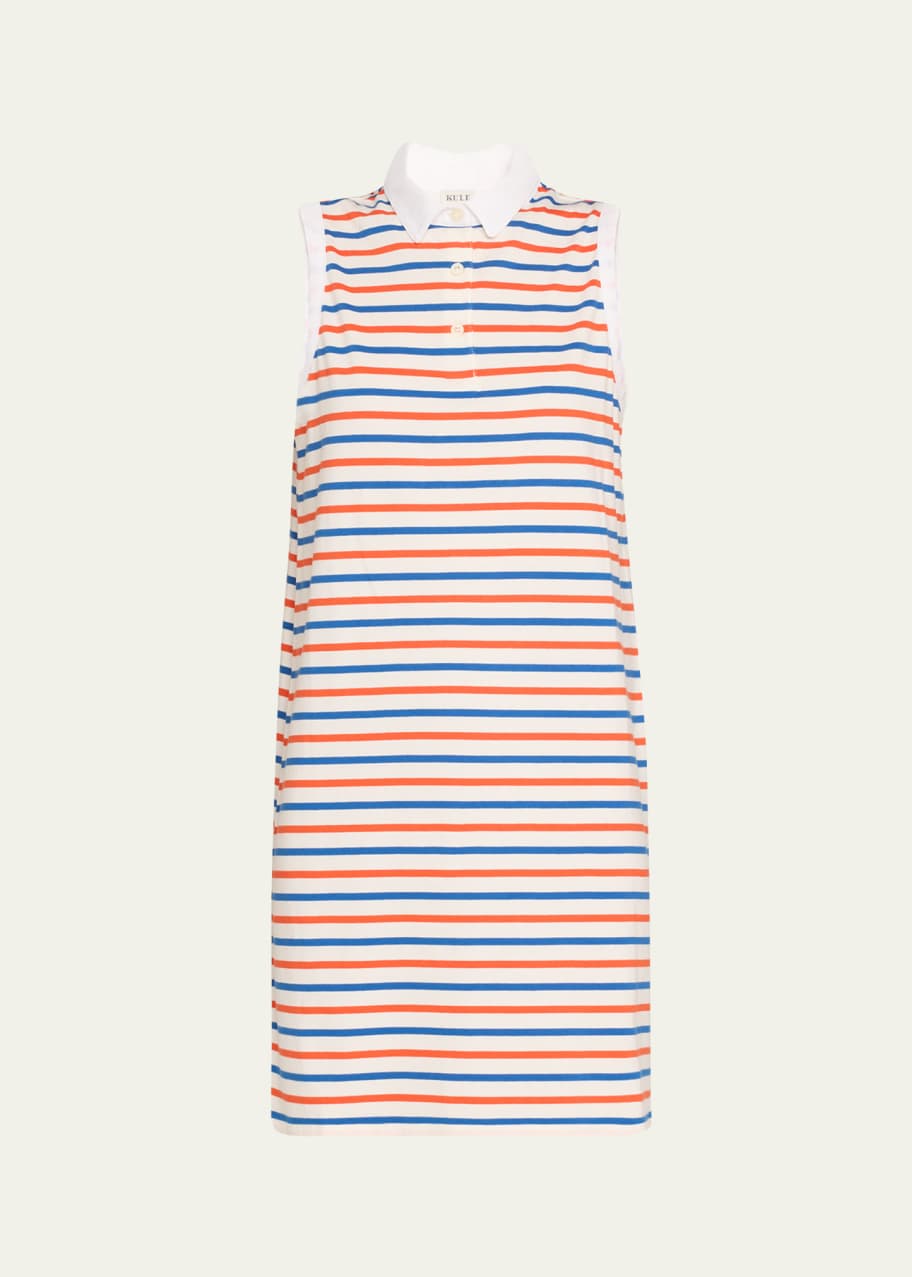 Image 1 of 1: The Polo Sleeveless Cotton Mini Dress