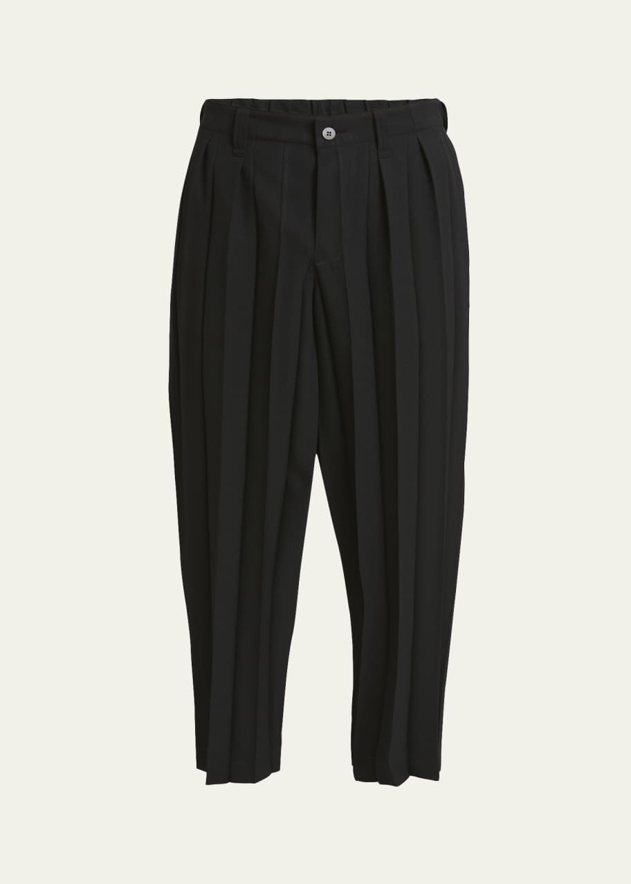 Image 1 of 1: Men's Accordion Pleat Trousers