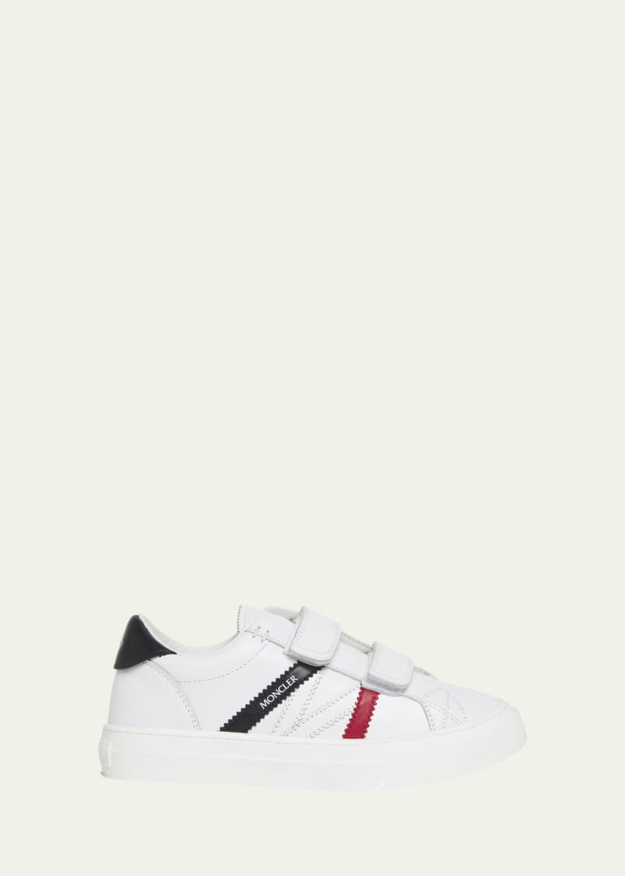 Image 1 of 1: Kid's Monaco Low Top Leather Sneakers, Size Toddlers/Kids