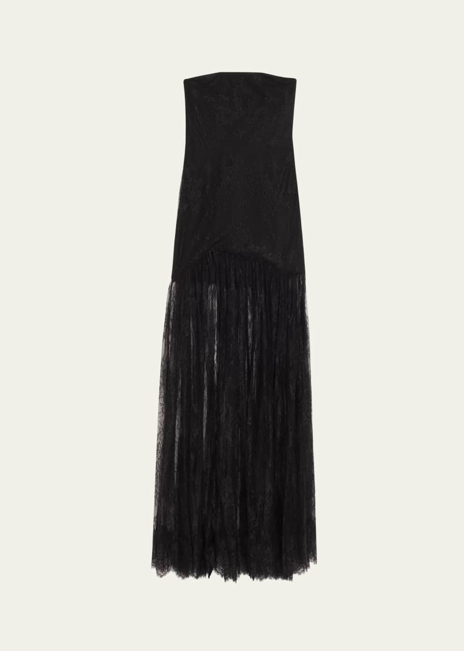 Image 1 of 1: Jeanette Strapless Lace Dress