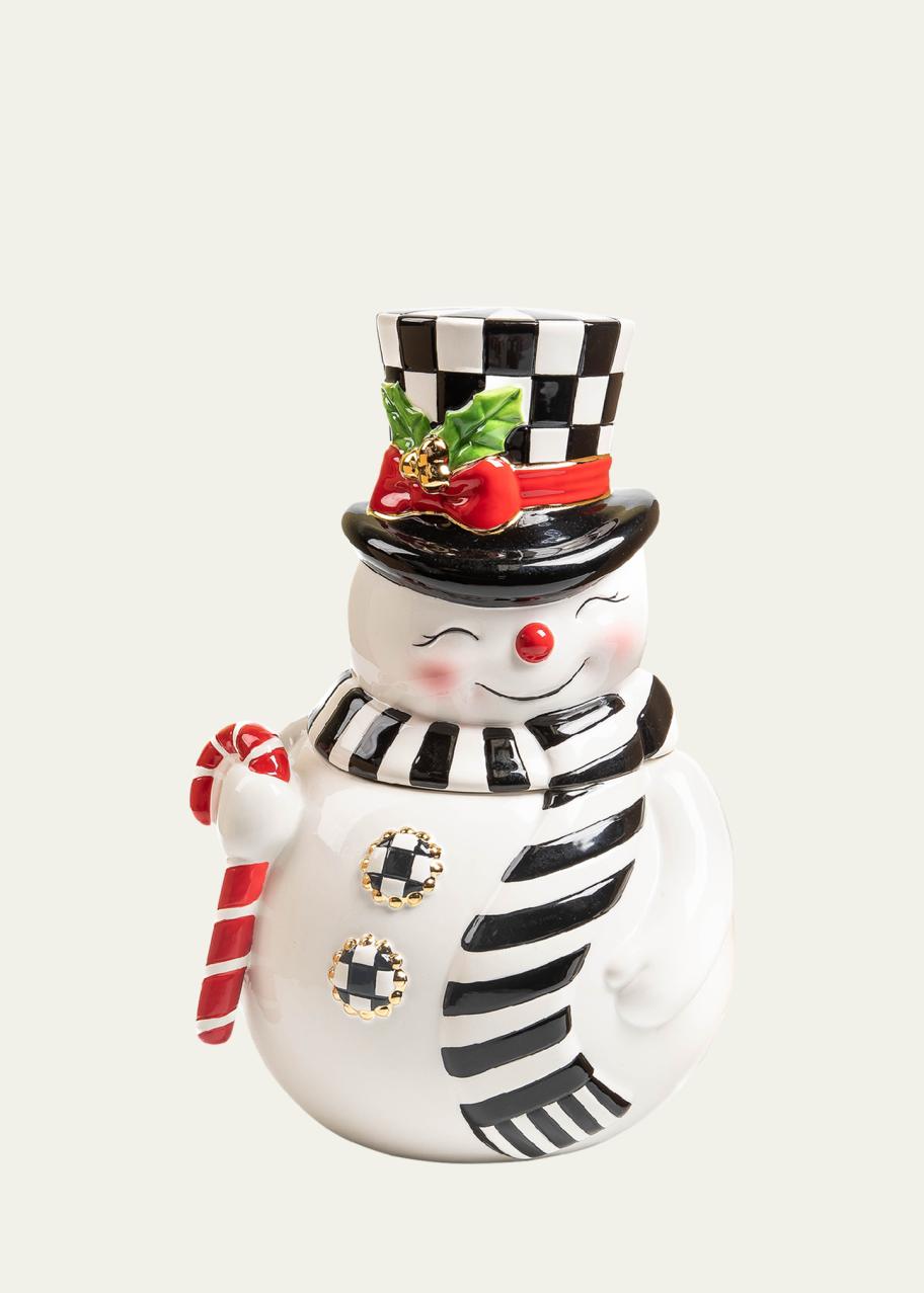 MacKenzie-Childs Nostalgia Snowman Cookie Jar - Bergdorf Goodman