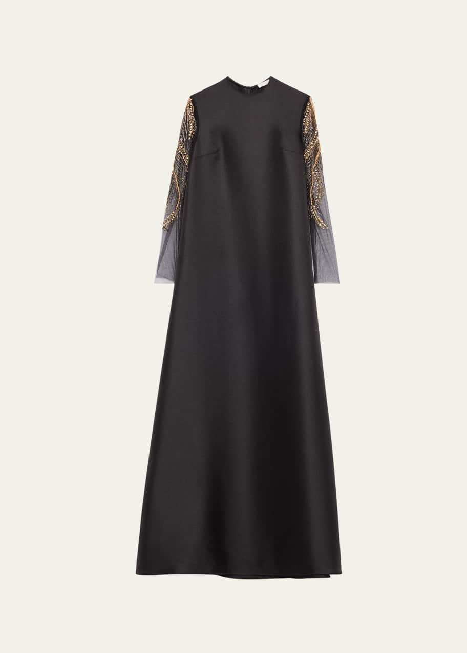 reem acra beaded cap sleeve dress Reem acra cap sleeve white gown wedding