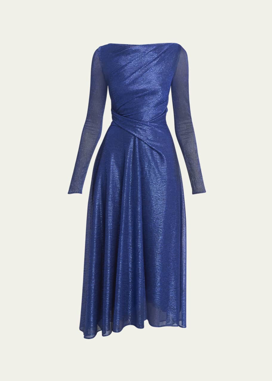 knee length dresses for ladies Zapaka Women High-Low Gold Cocktail Dress Spaghetti Straps Metallic Satin A-Line Party Dress, Red / US4 main image 0
