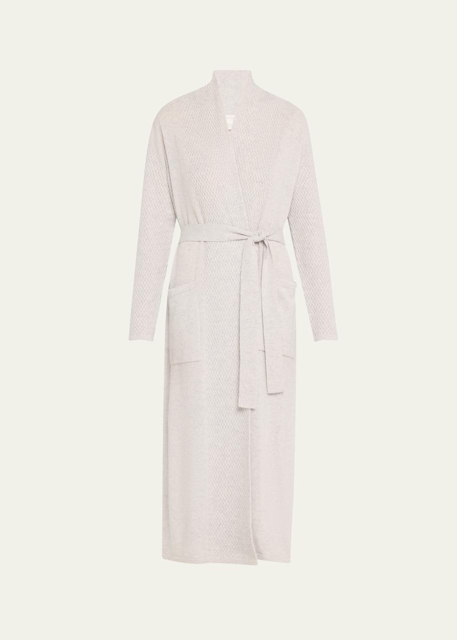 Arlotta Cashmere Braided-Knit Cashmere Wrap Robe - Bergdorf Goodman