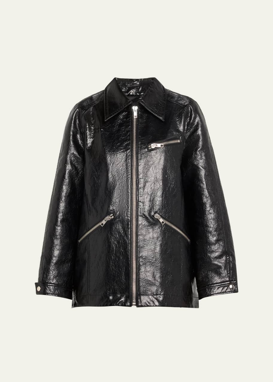 3.1 Phillip Lim Textured Faux-Leather Ranch Jacket - Bergdorf Goodman