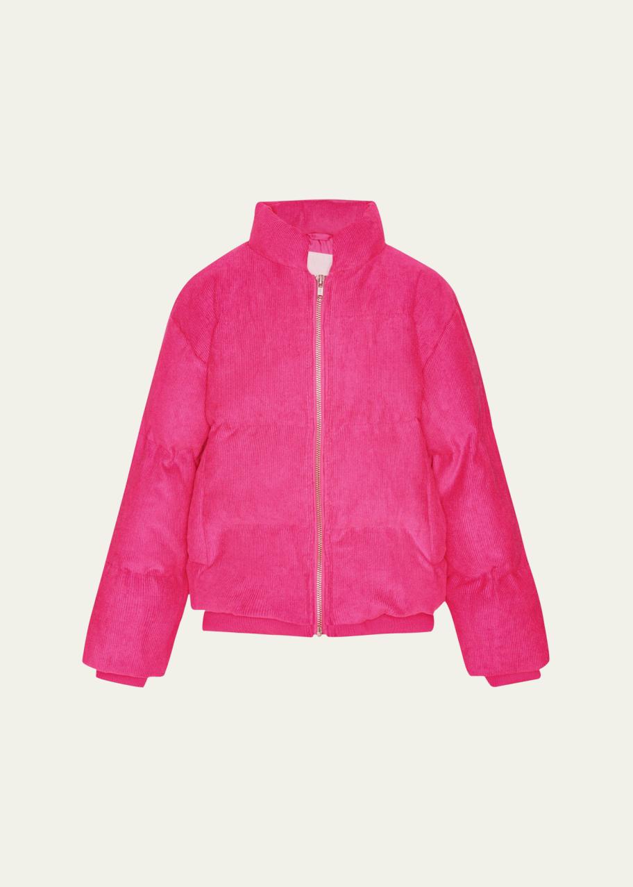 Molo Girl's Helina Ribbed Puffer Jacket, Size 4-7 - Bergdorf Goodman