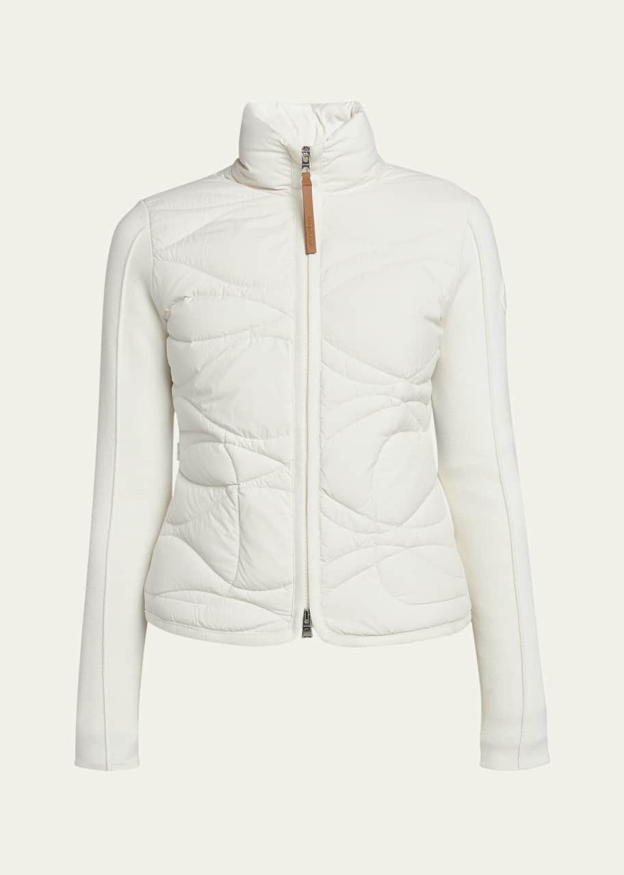 Image 1 of 1: Quilted Down Cardigan