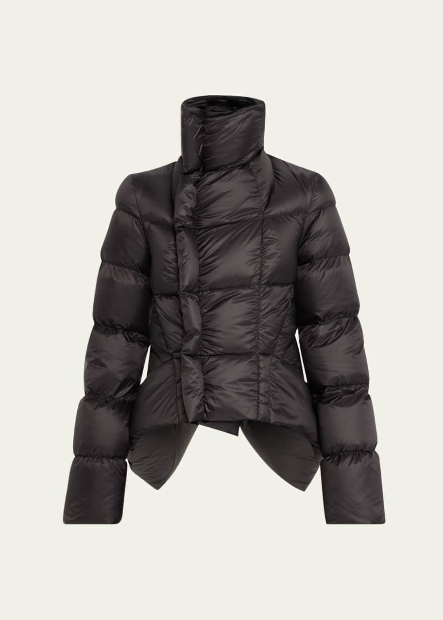 Rick Owens Wrap Funnel Neck Puffer Jacket Bergdorf Goodman