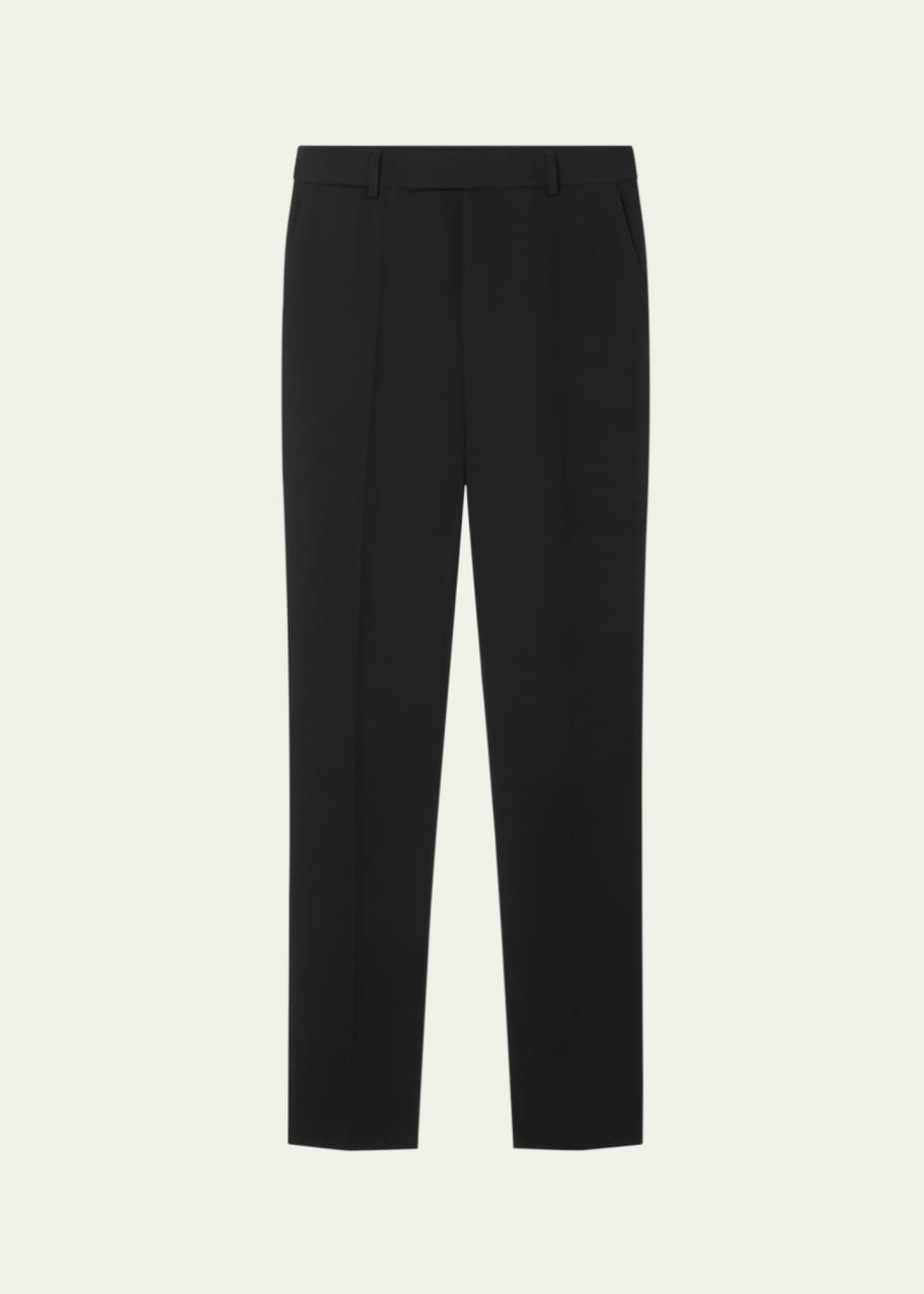 Image 1 of 1: Men's Grain de Poudre Wool Trousers