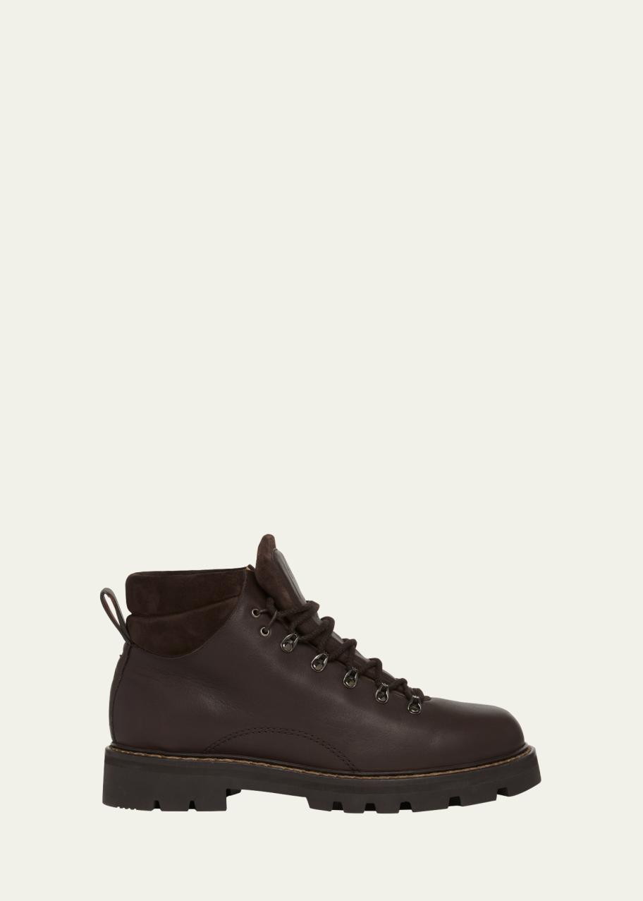 Loro Piana Men's Beinn Walk Leather Winter Lace-Up Boots