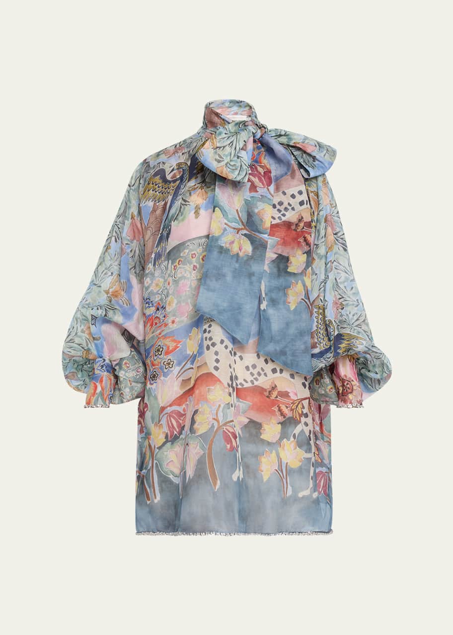 Zimmermann Illustration Billow Shift Mini Dress - Bergdorf Zimmermann Illustration Billow Shift Mini Dress - Bergdorf