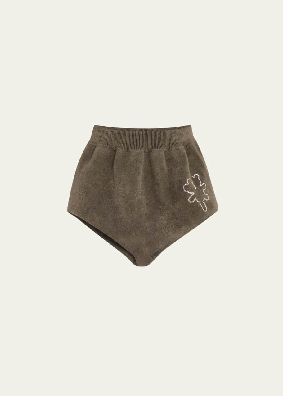 Marc Jacobs Runway Heaven Bear Embroidered Mini Shorts - Bergdorf