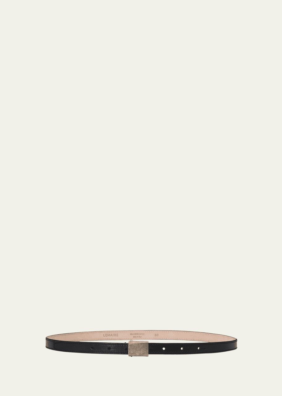 Image 1 of 1: Men's Clip Leather Belt, 15mm