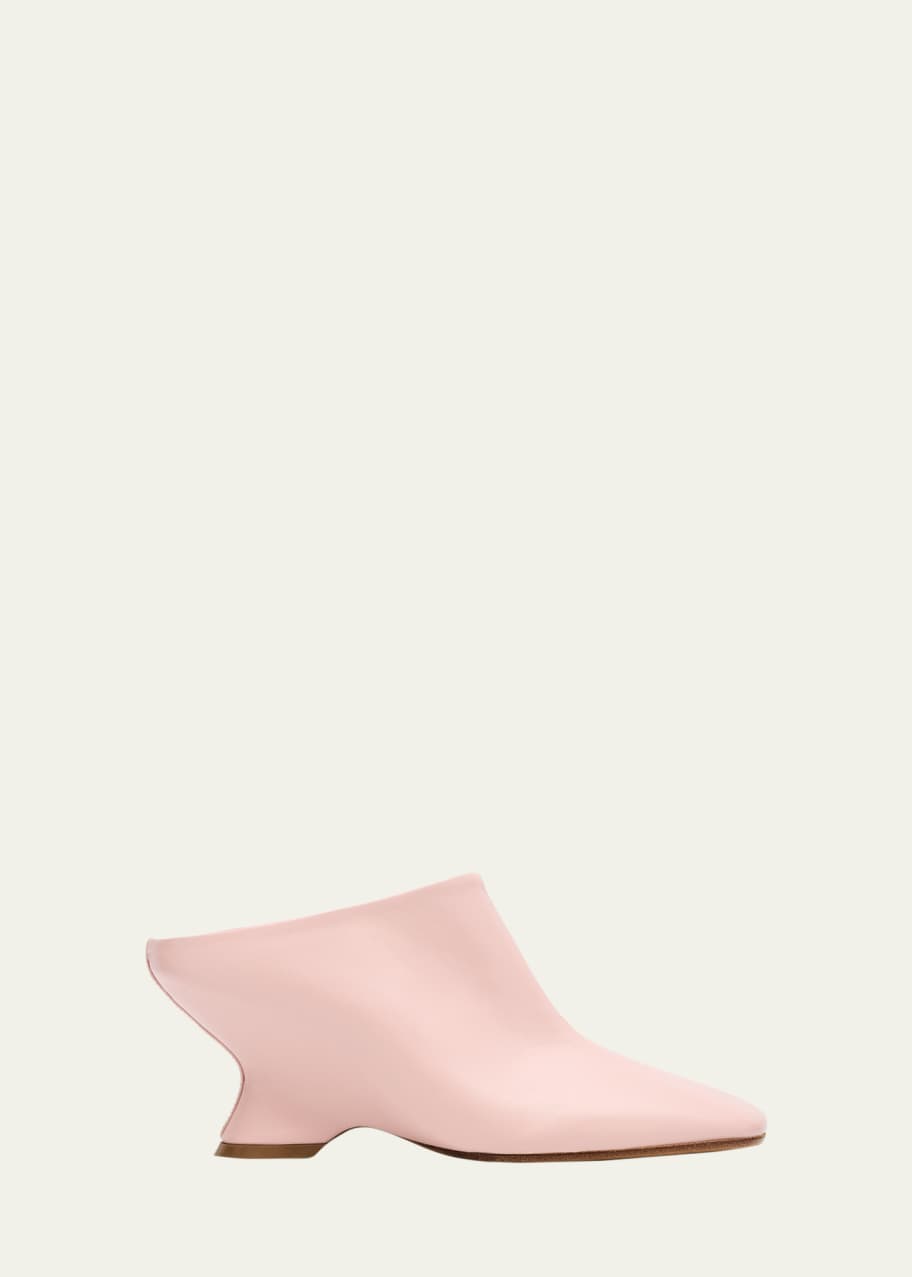 Image 1 of 1: Glove Leather Wedge Mules