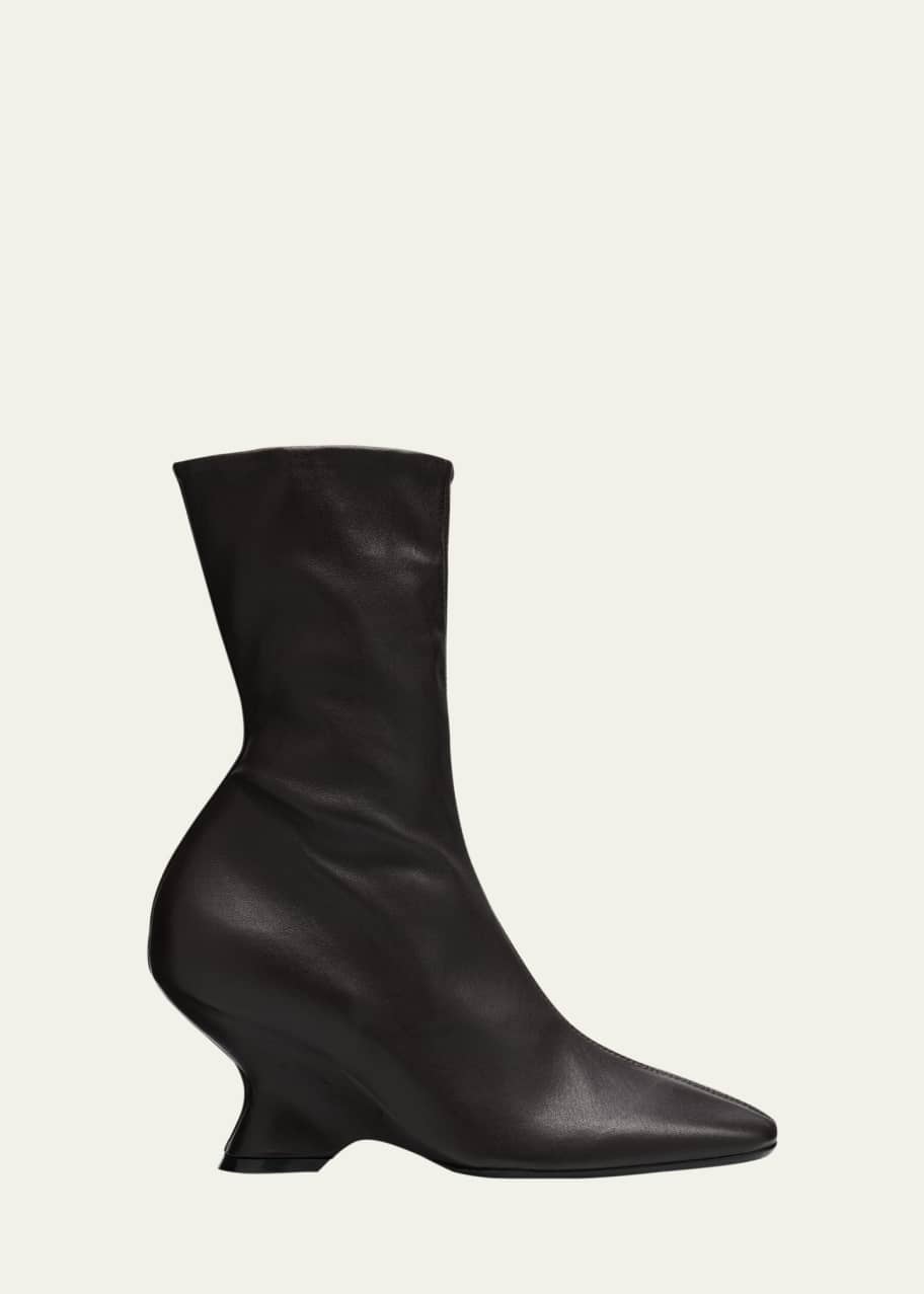 【送料&関税込】Dries Van Noten High Boots Leather knee-high boots in black - Dries Van Noten | Mytheresa