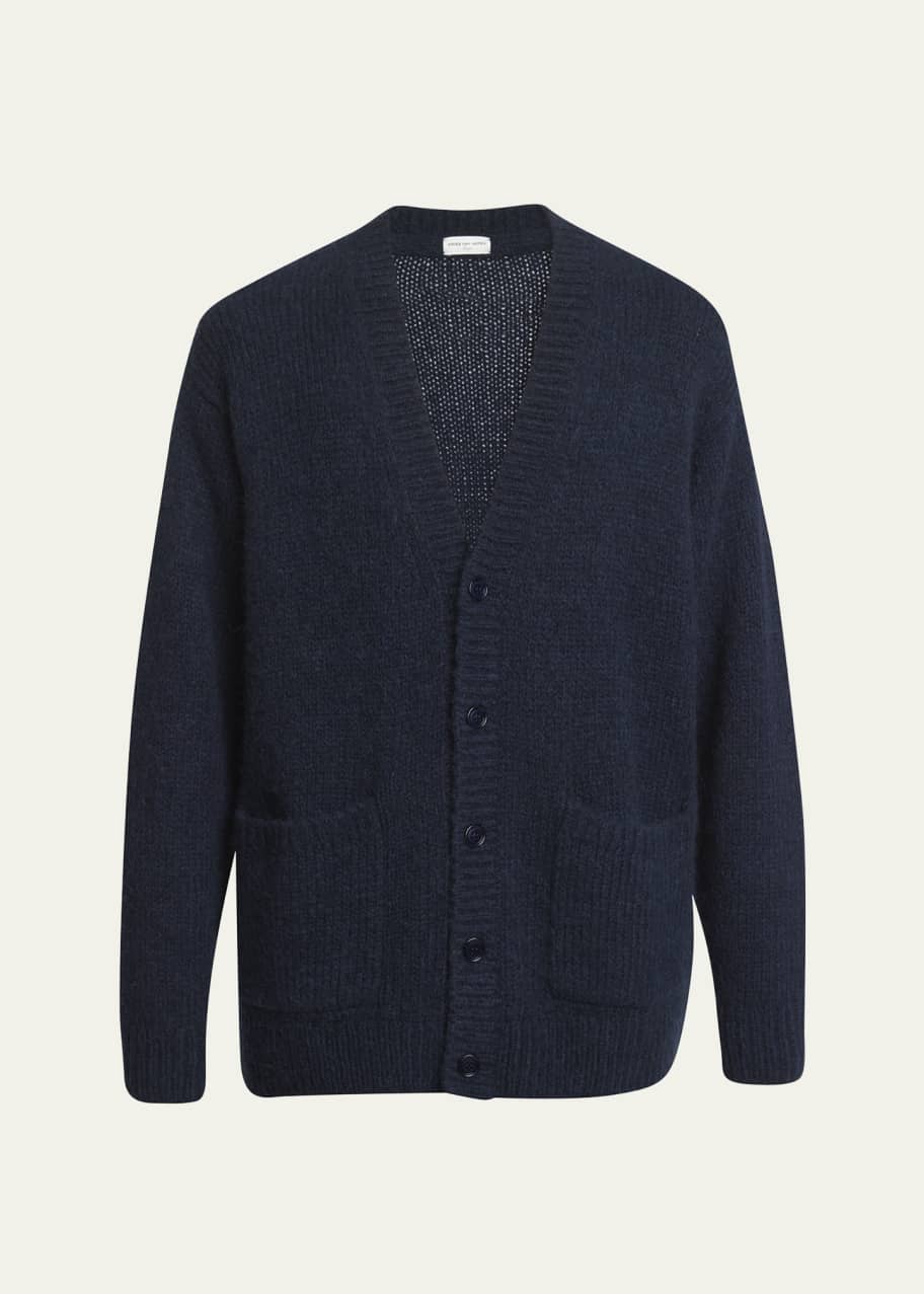 dries van noten cardigan blouson サイズM Dries Van Noten Men's Oversized Wool-Blend Cardigan