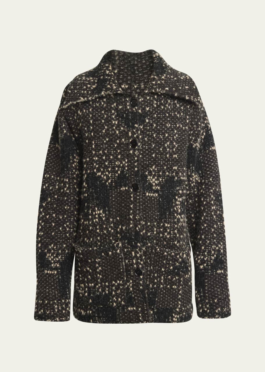 Image 1 of 1: Men's Marled Heavy Cardigan