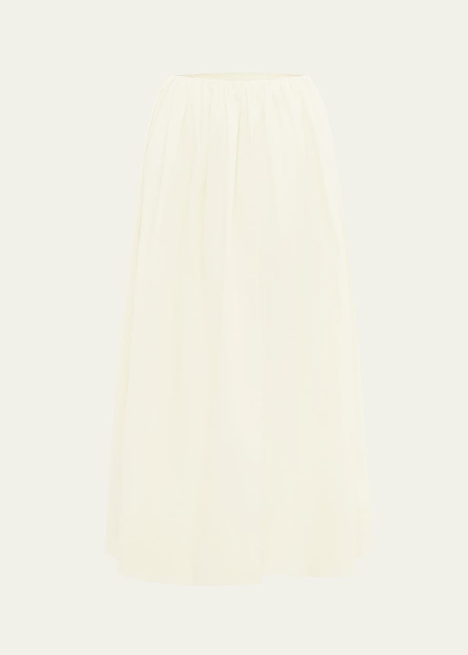 Image 1 of 1: Lucas Cotton Poplin Midi Skirt