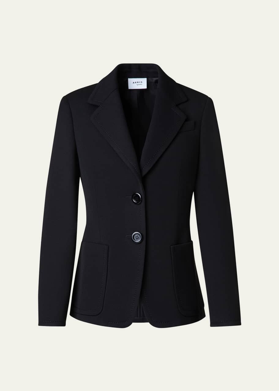Image 1 of 1: Two-Button Wool Blazer