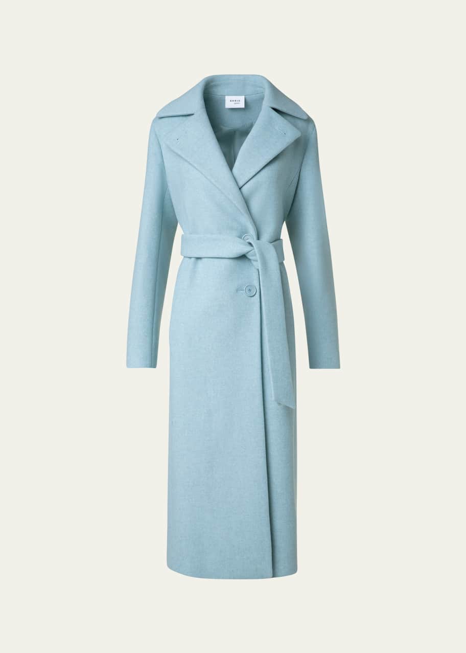 AKRIS punto ロングコート Akris punto Long Belted Wool Coat - Bergdorf Goodman