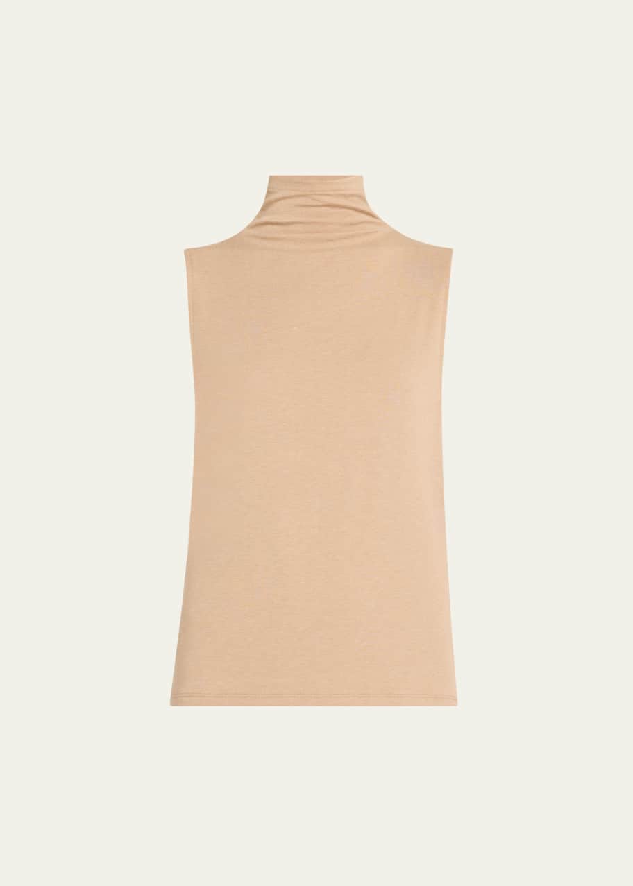 Image 1 of 1: Sleeveless Turtleneck Top