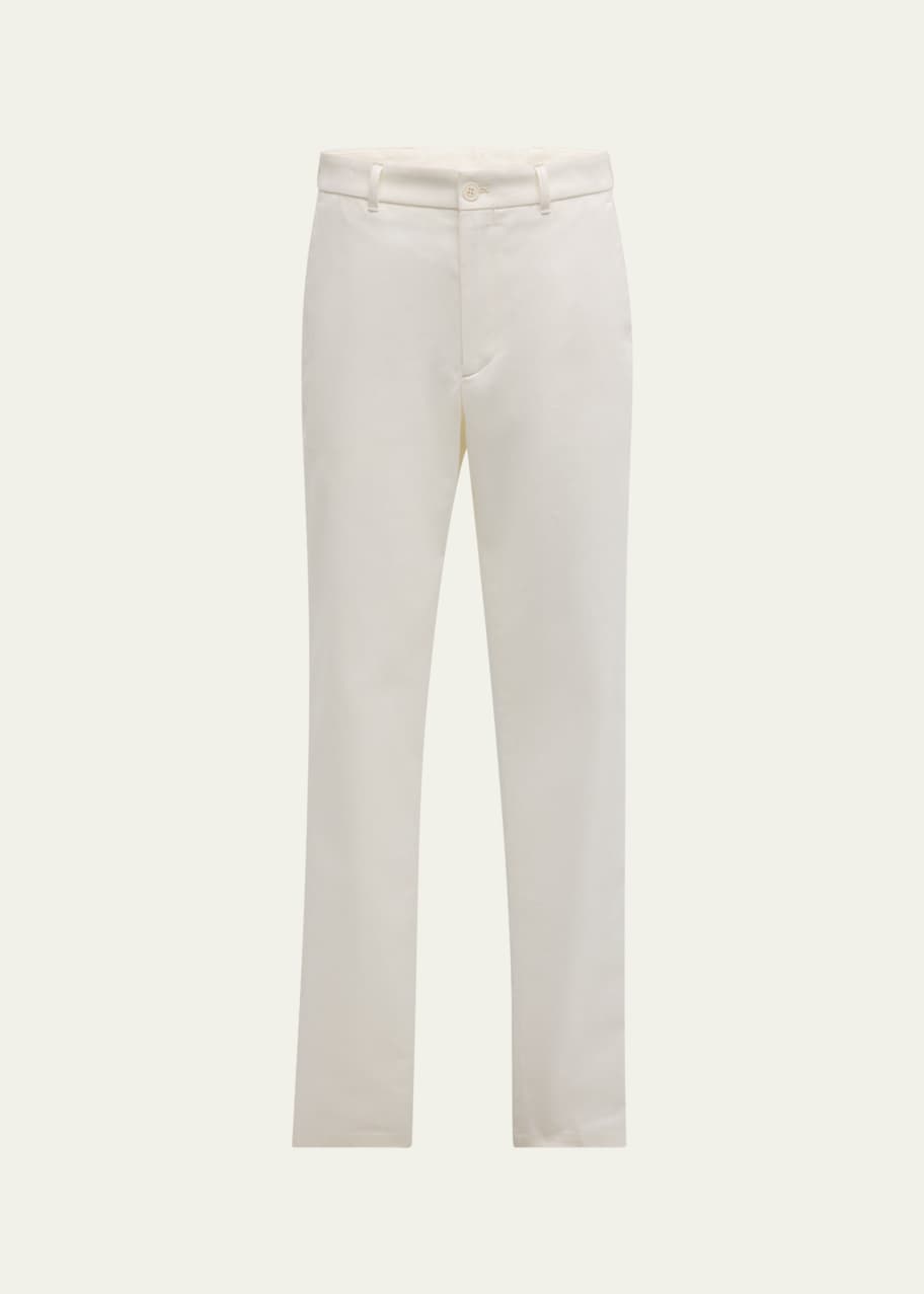 Image 1 of 1: Men's Gabardine Diagonal Weave Trousers