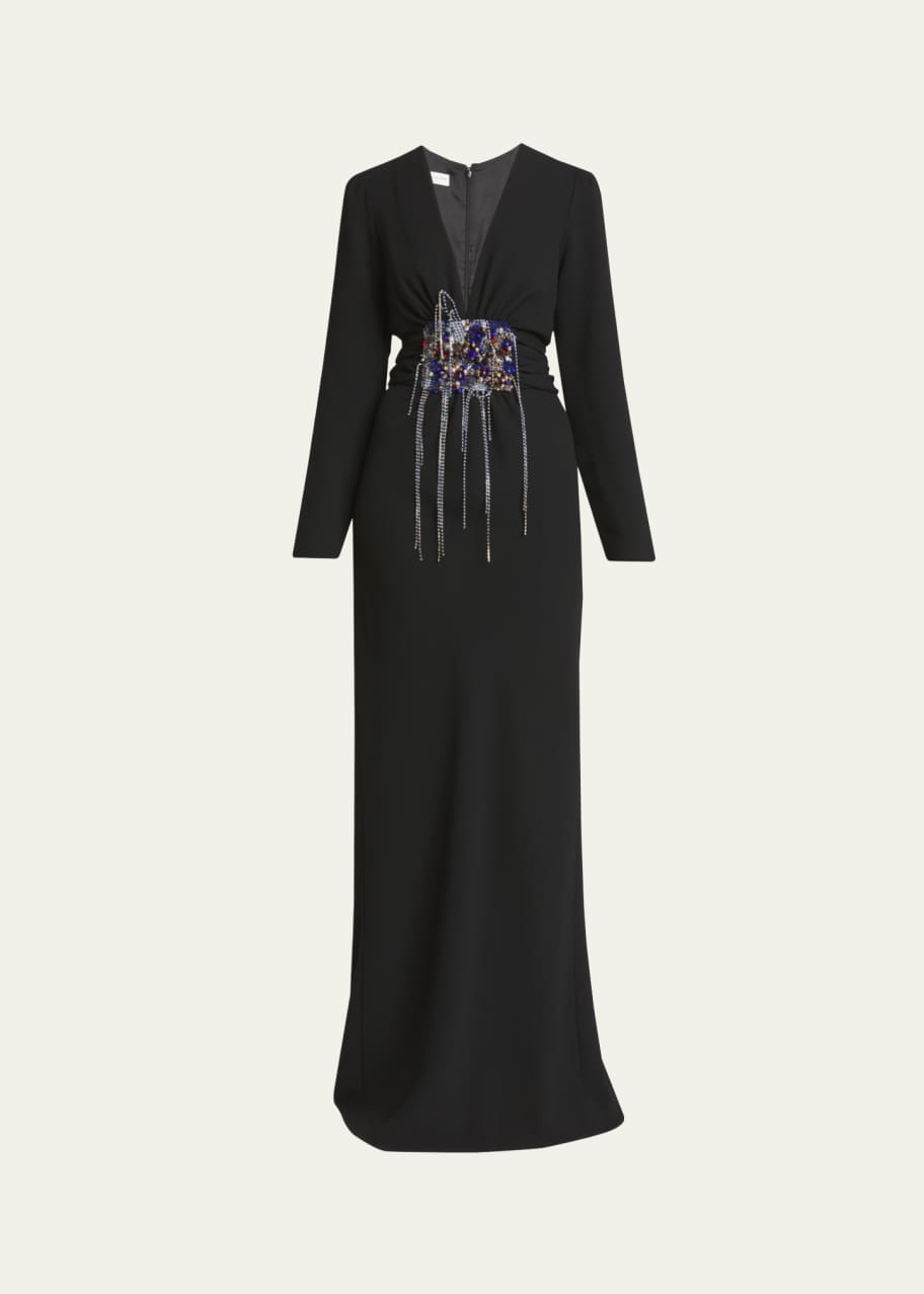 Dries Van Noten Dofilia Beaded Crystal Detail Dress - Bergdorf Goodman