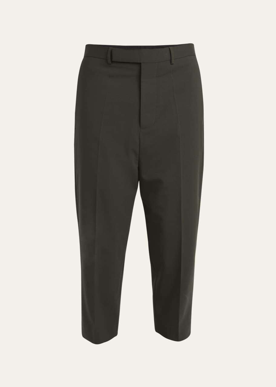 Image 1 of 1: Men's Astaire Cropped Thin Wool Trousers