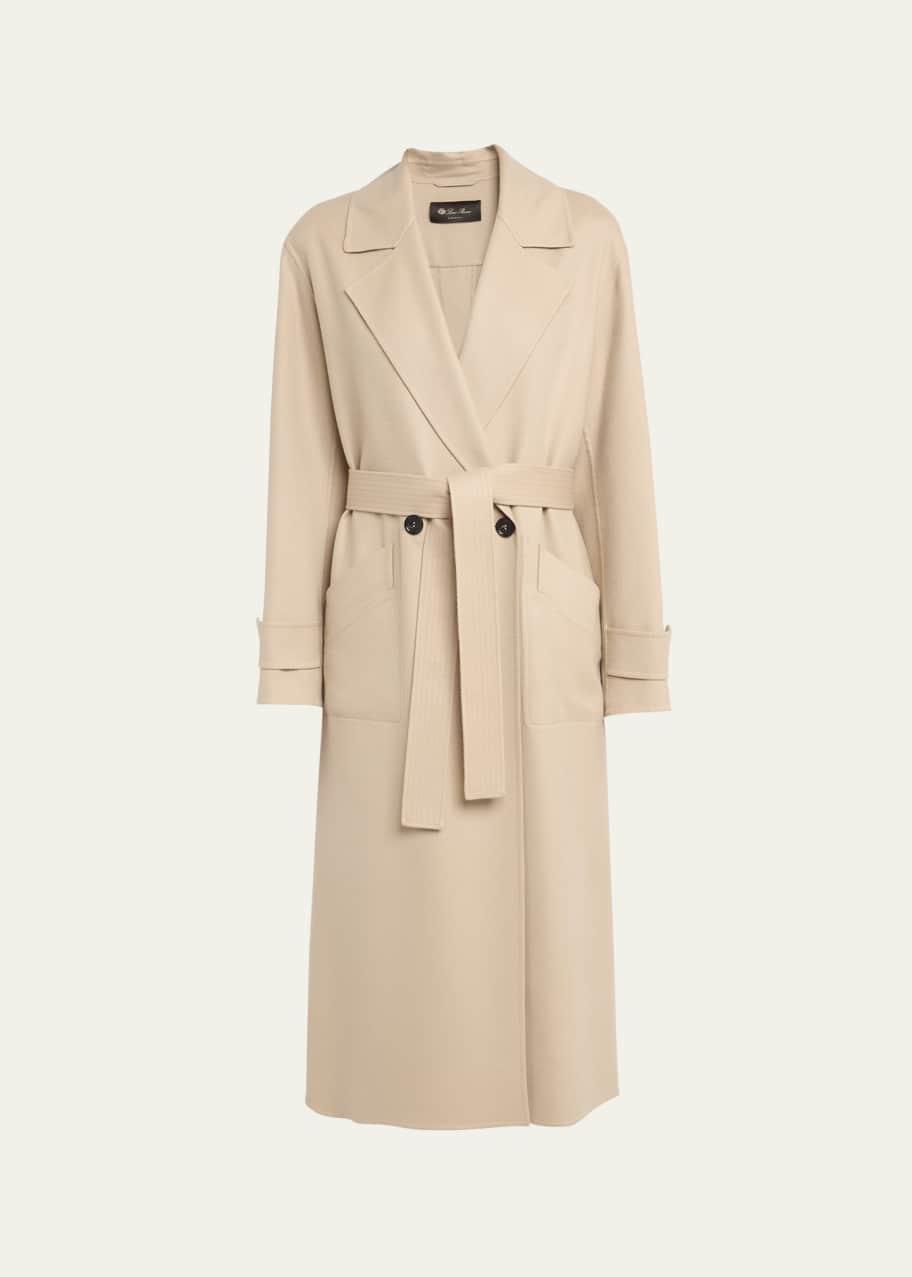 Image 1 of 1: Freddy Double-Breasted Cashmere Coat