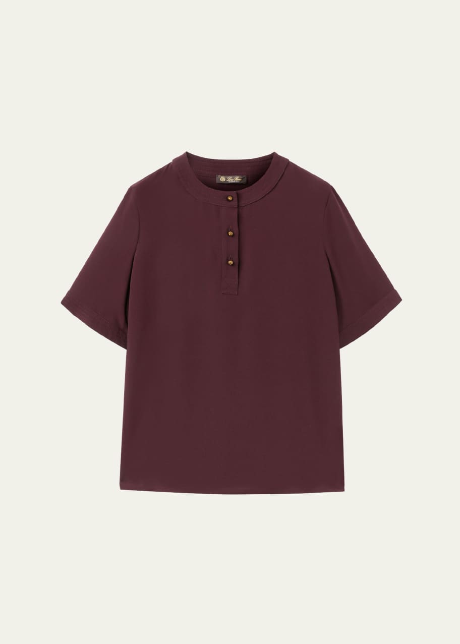 Image 1 of 1: Jadyn Crepe Sable Blouse