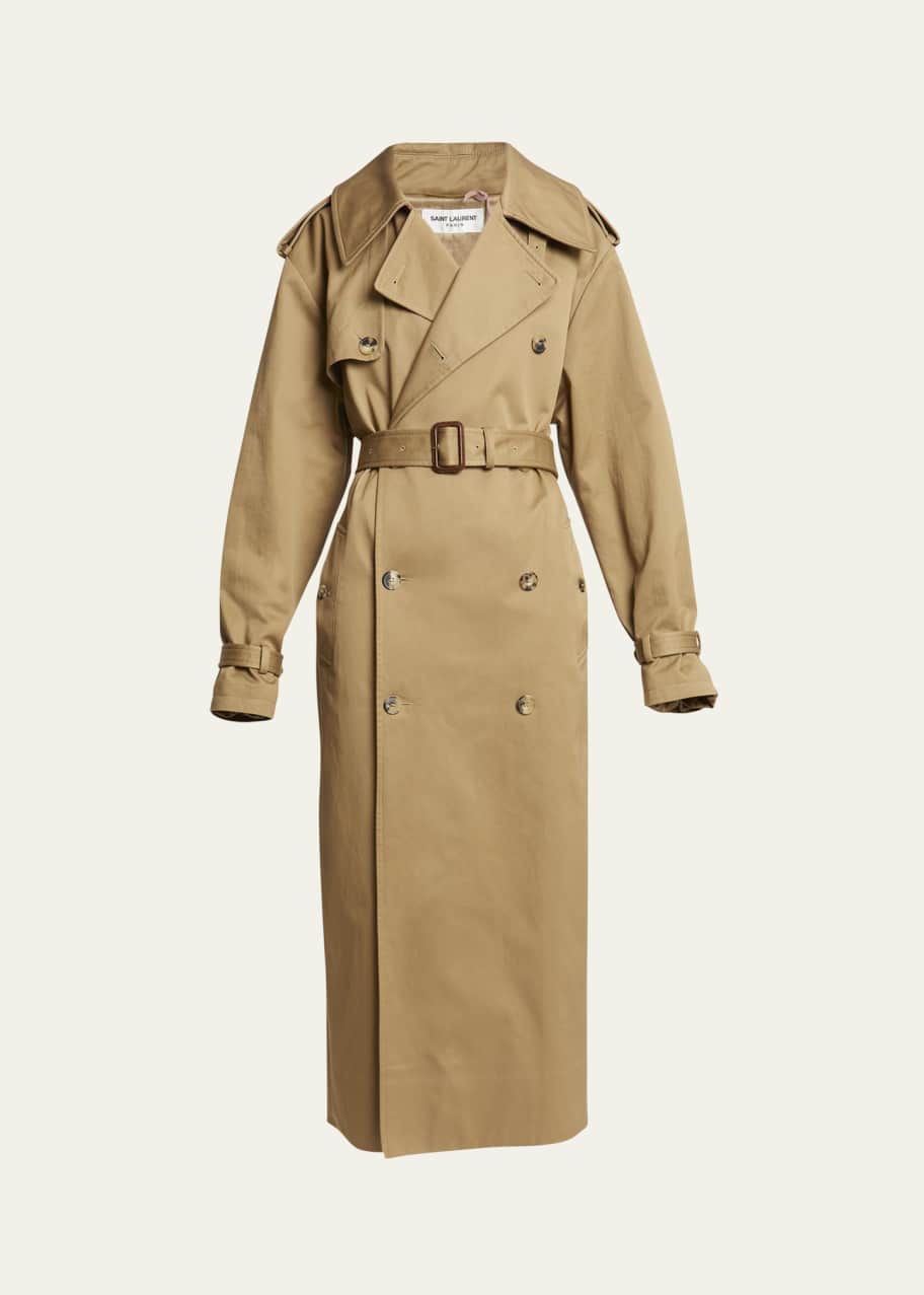 Image 1 of 1: Full-Length Belted Trench Coat