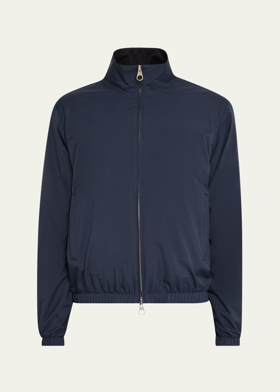 Loro Piana Men's Windmate Storm System Nylon Bomber Jacket