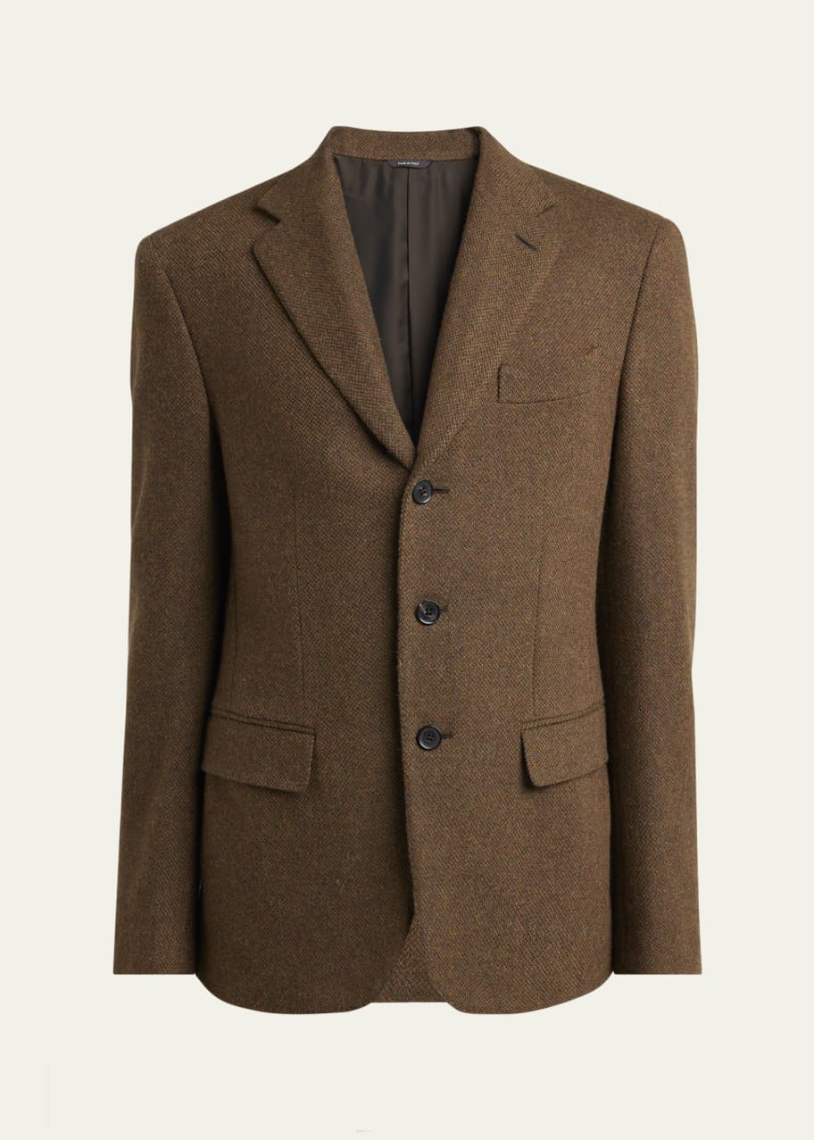 Image 1 of 1: Men's Torino Single-Breasted Cashmere Jacket