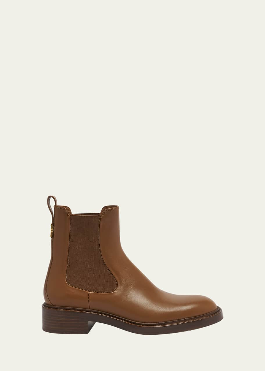 Image 1 of 1: Marcie Leather Chelsea Ankle Booties