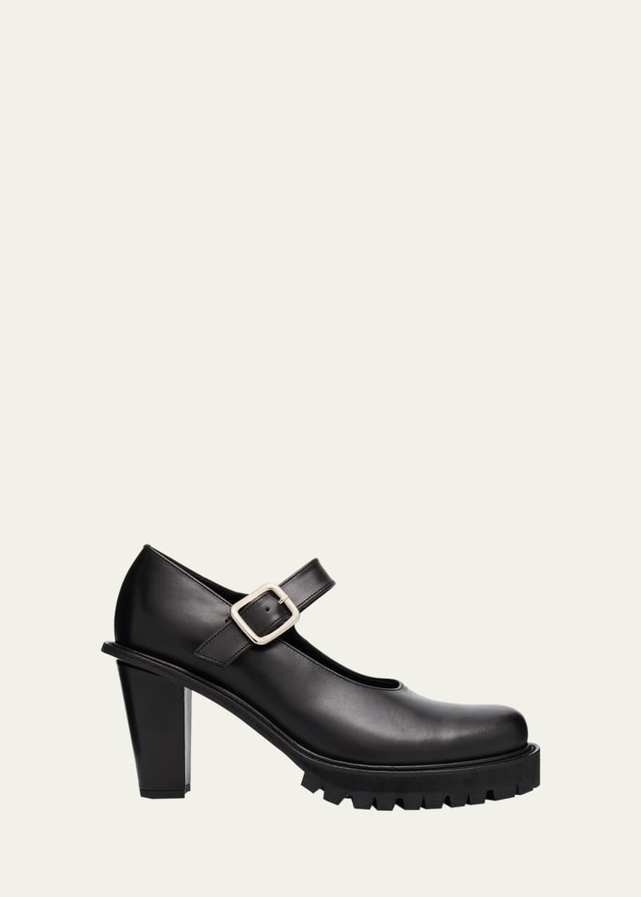 KIDS LOVE GAITE メリージェーンシューズ Comme des Garcons x Kids Love Gaite Leather Mary Jane Pumps