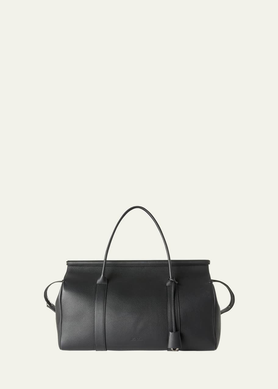 Loro Piana Men's Loom L42 Leather Weekender Bag - Bergdorf Goodman
