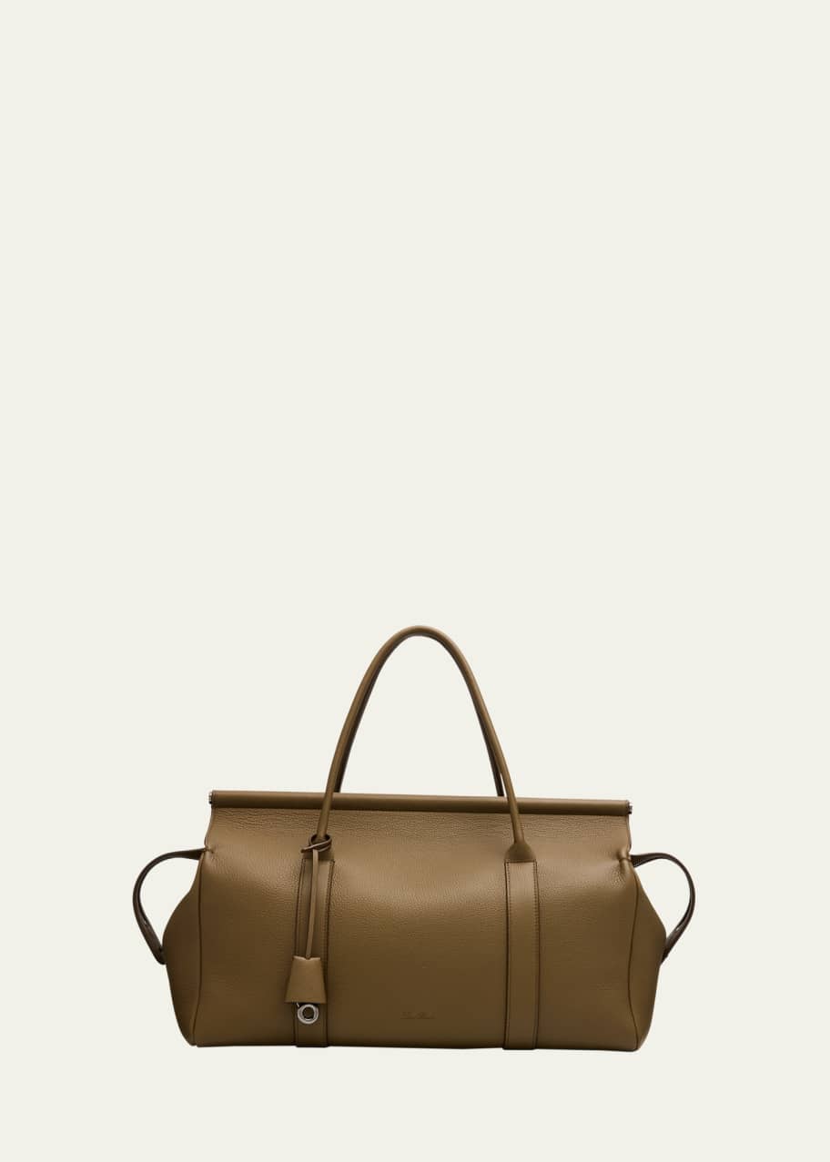 Loro Piana Men's Loom L42 Leather Weekender Bag - Bergdorf Goodman