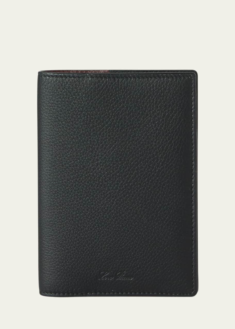 Image 1 of 1: Men's Leather Passport Cover