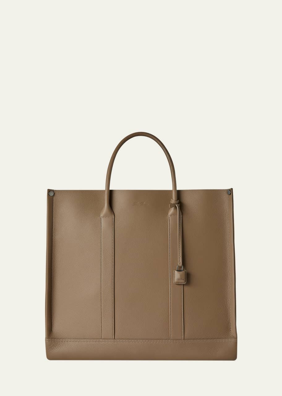 Image 1 of 1: Men's Beam Leather Tote Bag