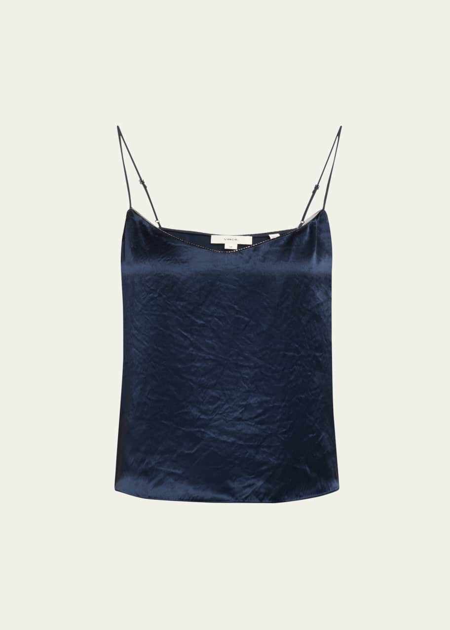 Image 1 of 1: Beaded Satin Cami