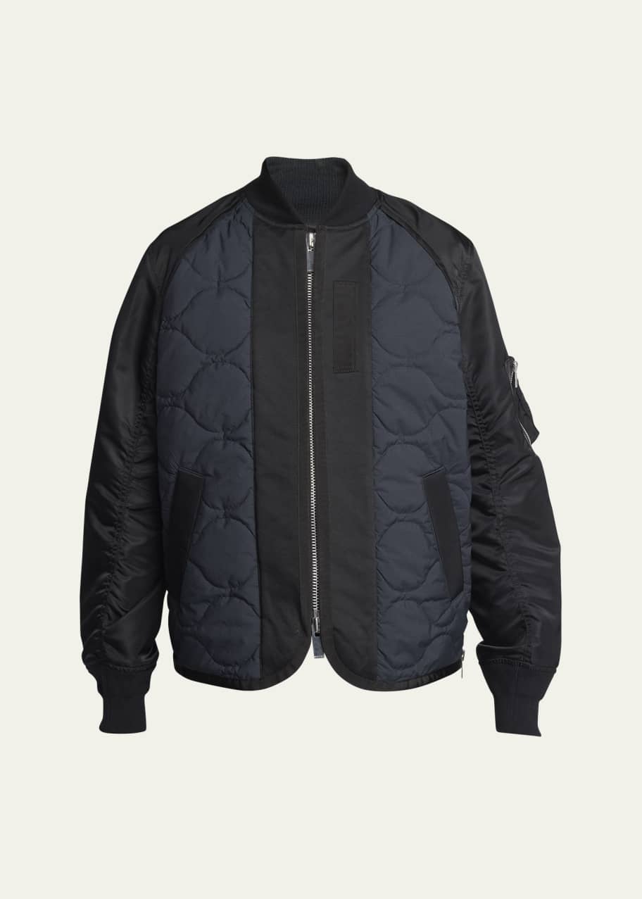 【関税&送料込】Sacai Black Nylon Down Jacket Sacai X Nike Down Jackets Men Black - POIZON