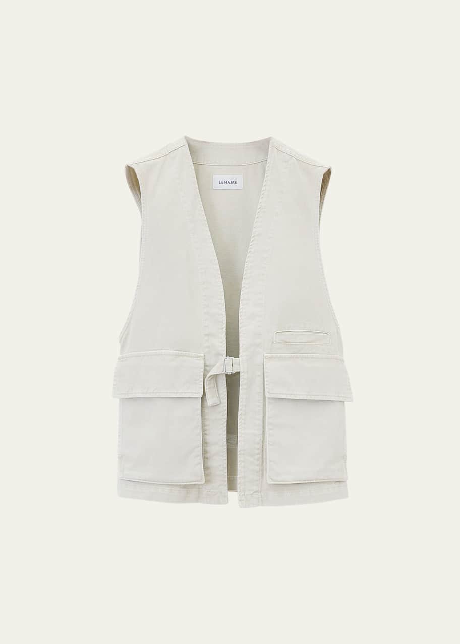 Image 1 of 1: Men's Denim Utility Vest