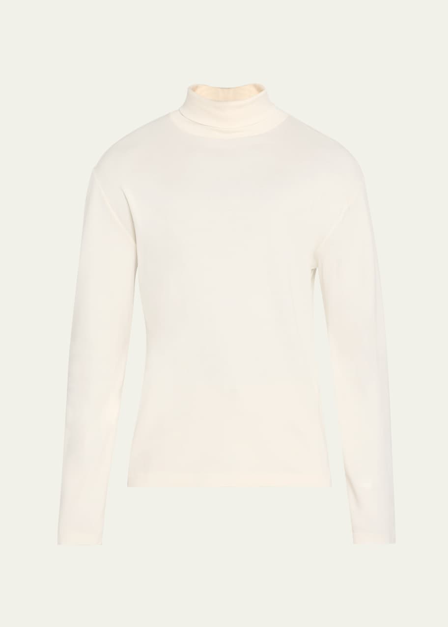 Image 1 of 1: Men's Jersey Mock-Neck T-Shirt