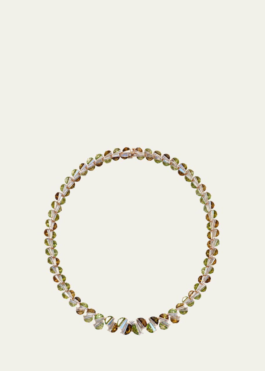 Image 1 of 1: Graduated Woven Riviere Necklace