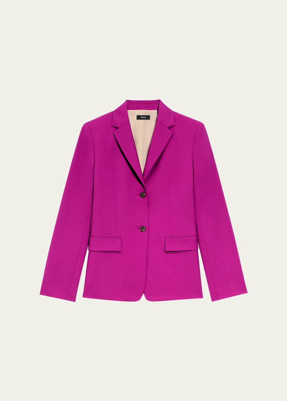 セオリーTraceable Wool Slim Fit Blazer Theory Traceable Wool Slim Single-Breasted Blazer | Neiman