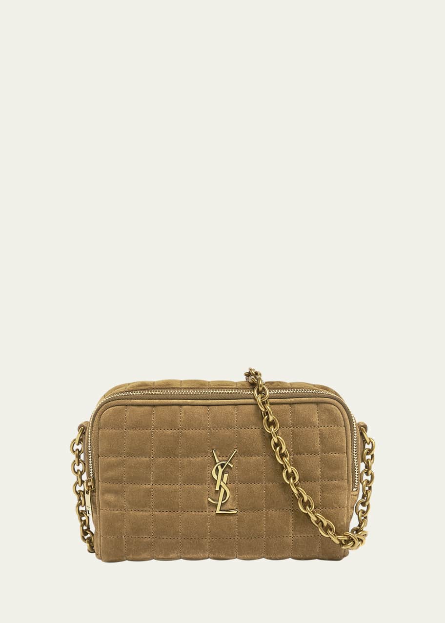 【送料&関税込】Saint Laurent Brown Suede Crossbody Bag Niki suede crossbody bag in brown - Saint Laurent | Mytheresa