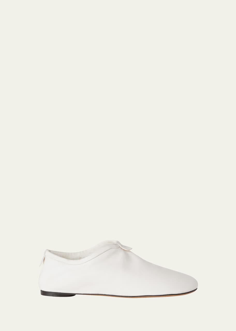 Image 1 of 1: Floaty Cocooning Cashmere-Lined Leather Flats