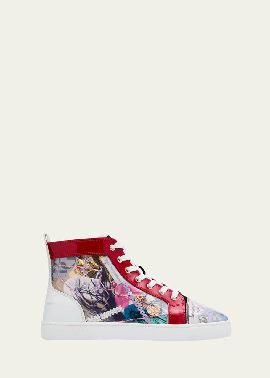 Image 1 of 1: Men's Louis Trash High-Top Sneakers